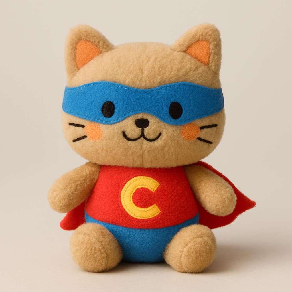 Junior Superkitties 7-tums Plyschkatt Sparks