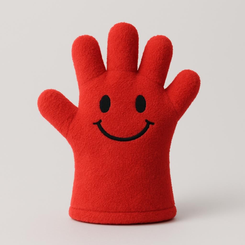 Elmo Röd Plysch Handdocka Leksak