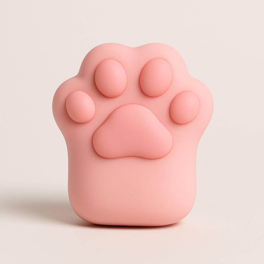 Handgjord Stor Katt Squishy i Rosa