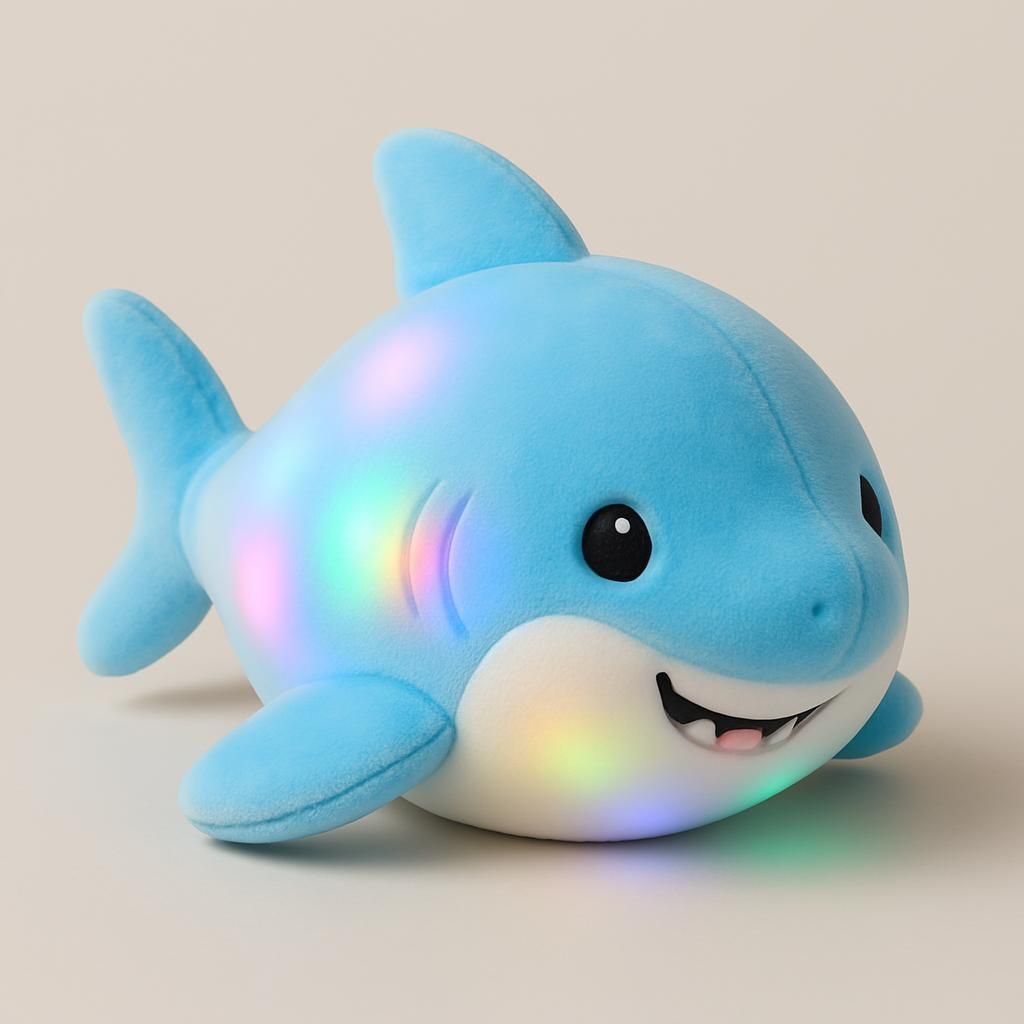 Sjungande Baby Shark Plyschhaj med Ljus