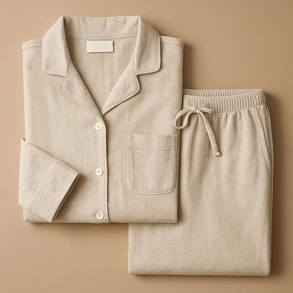 Bekvämt Pyjamasset i Mjukt Material