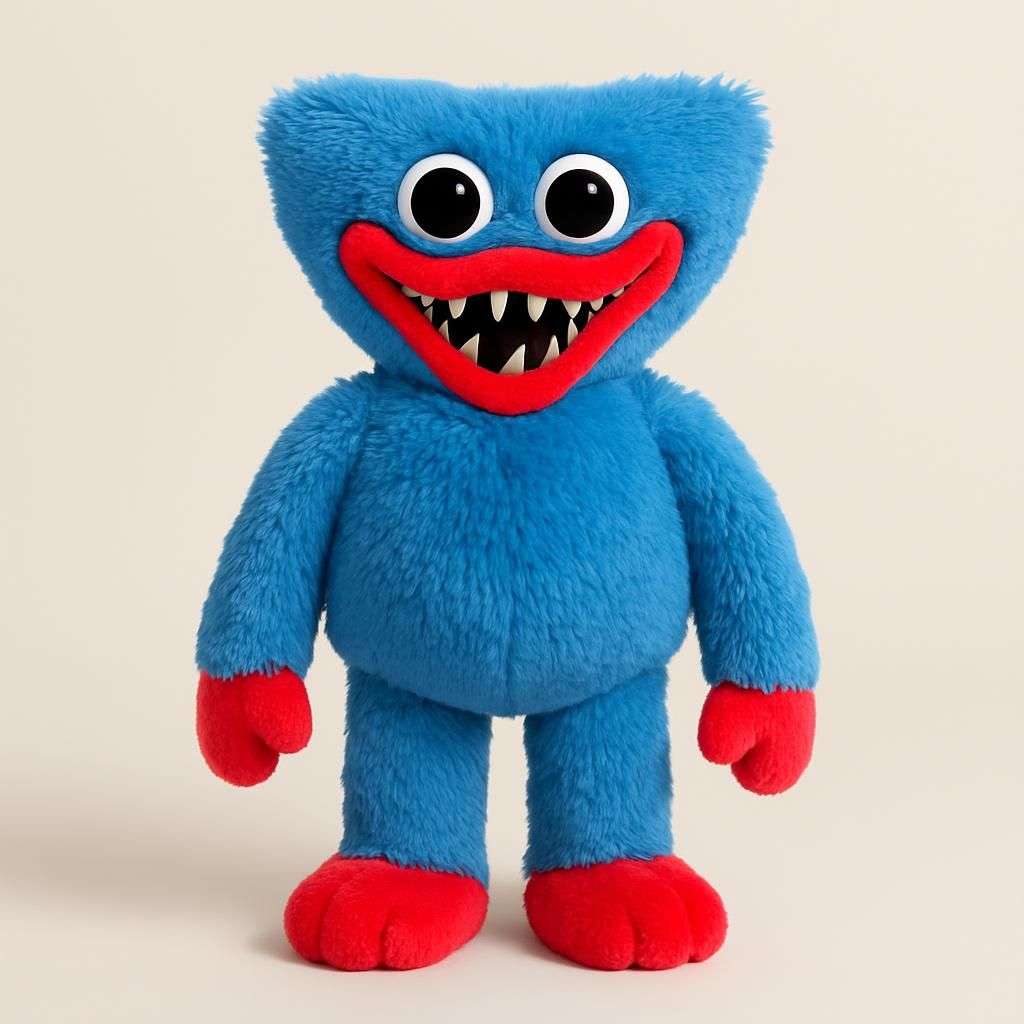40cm Blå Huggy Wuggy Plyschdocka Leksak