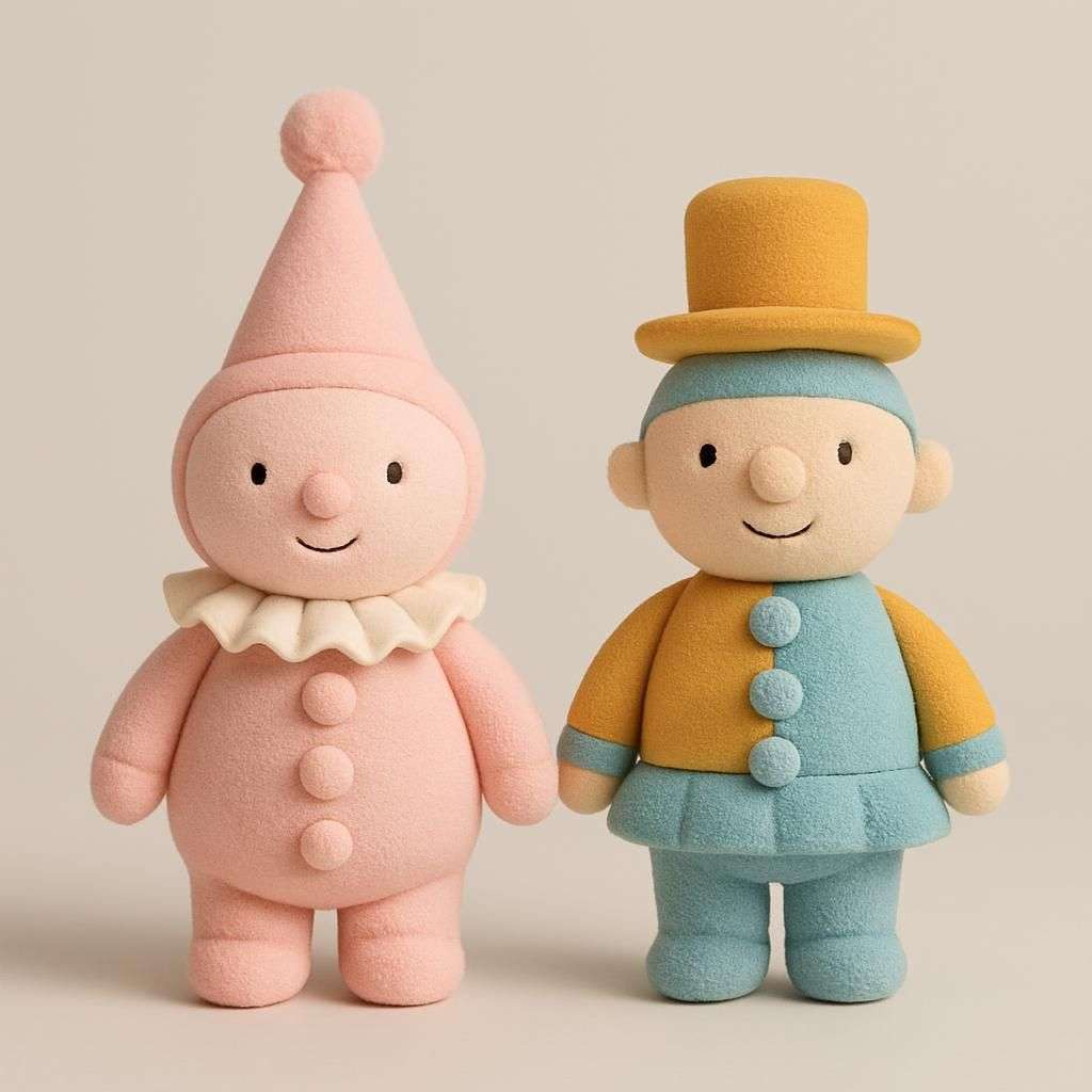 Fantastiska Digital Circus Plyschfigurer Pomni och Jax