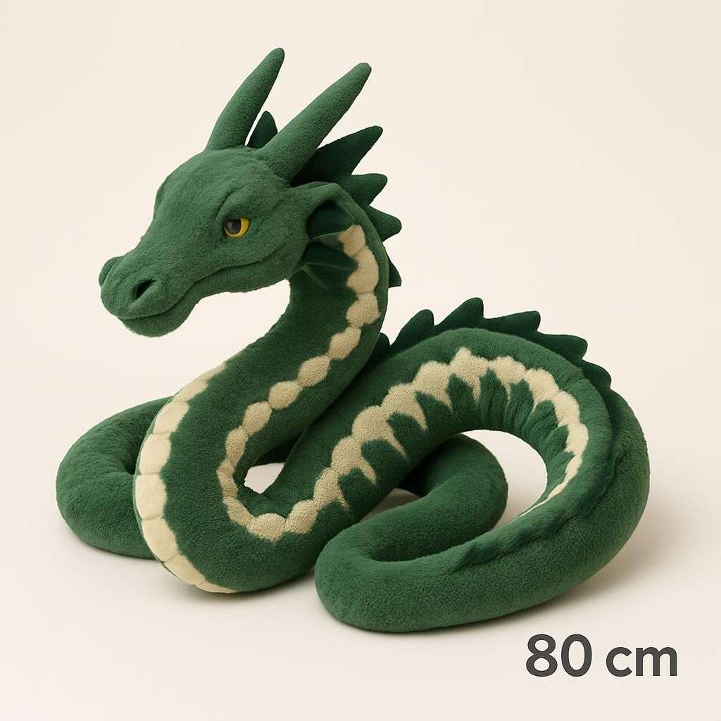 80cm Rayquaza Plyschdrake med Skelett