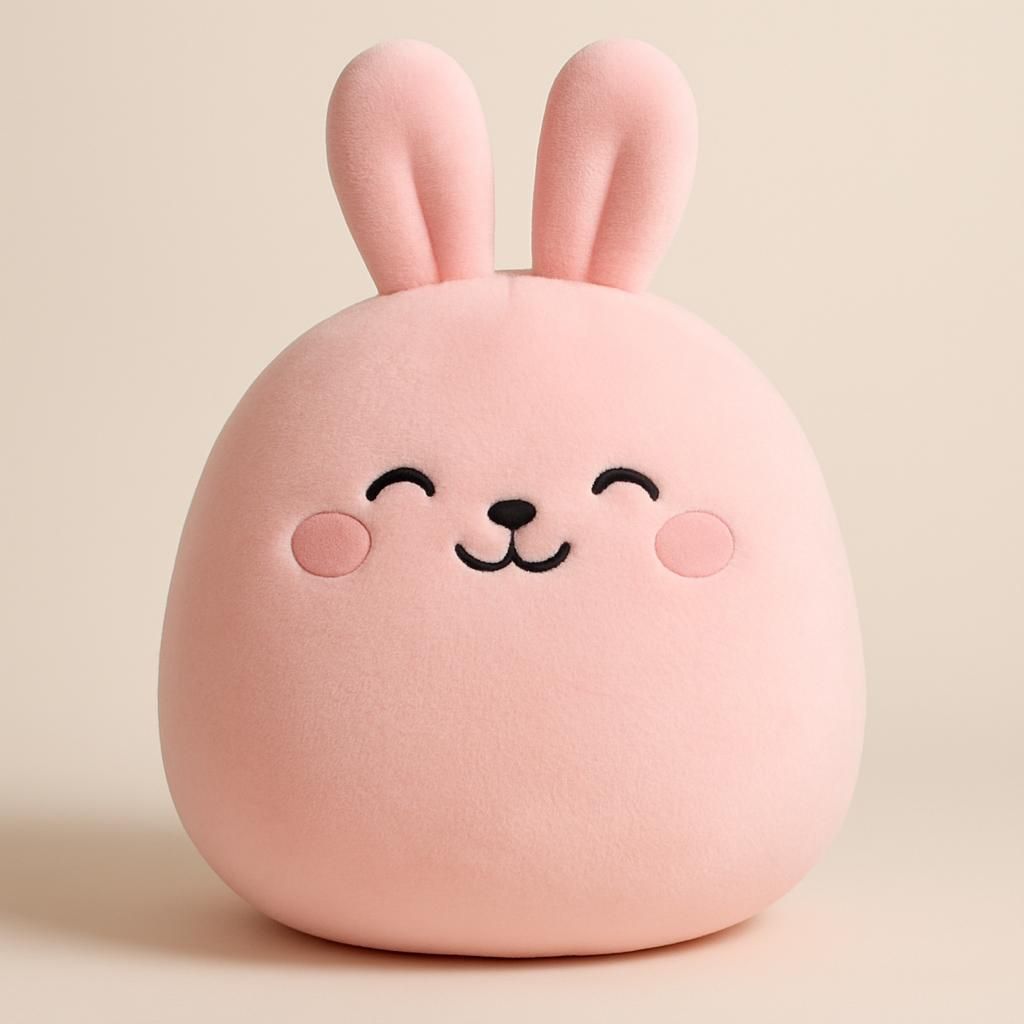 60 cm Squishmallows Kawaii Rosa Kanin Kudde