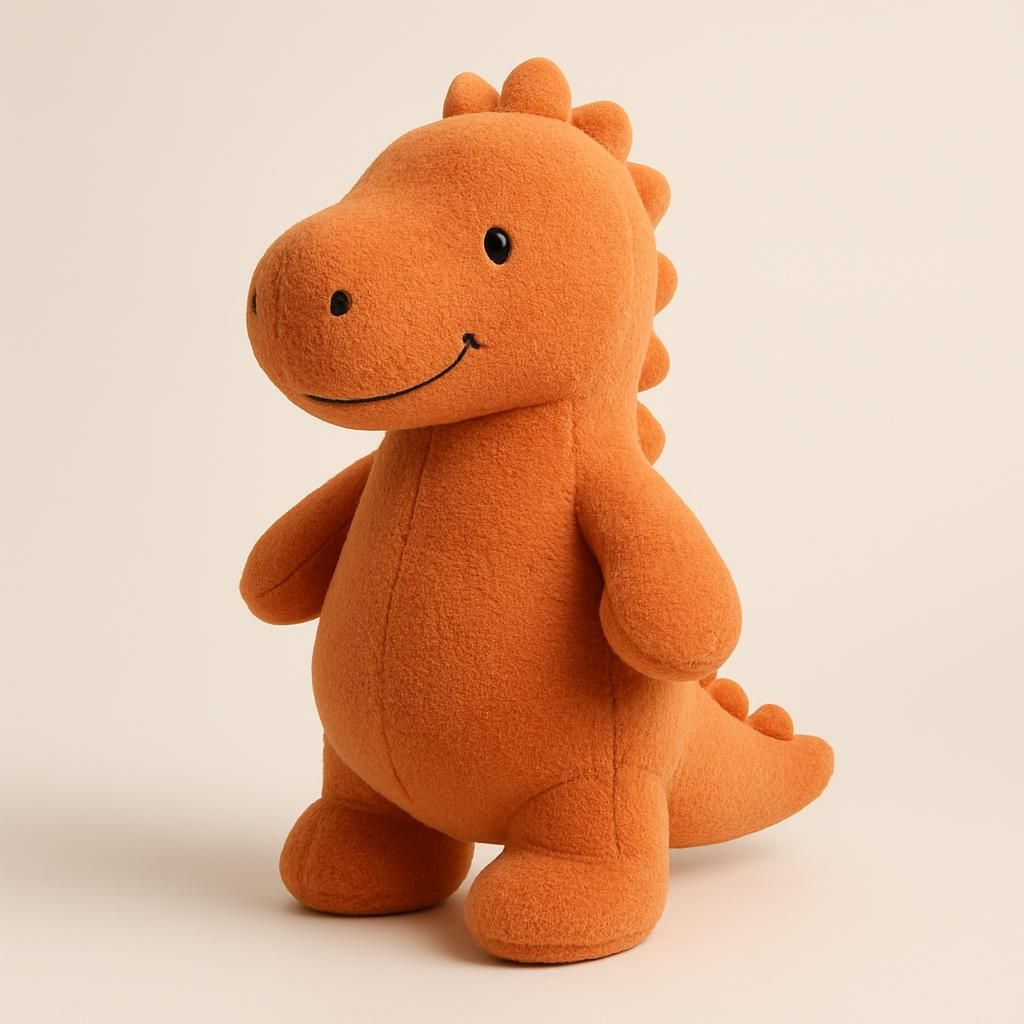 14" Orange Dinosaurie Plysch - Amideus