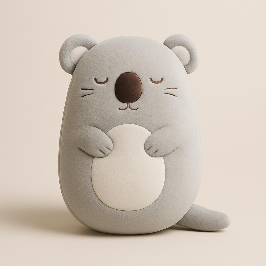 Ångestdämpande koala utter med rytmisk andning