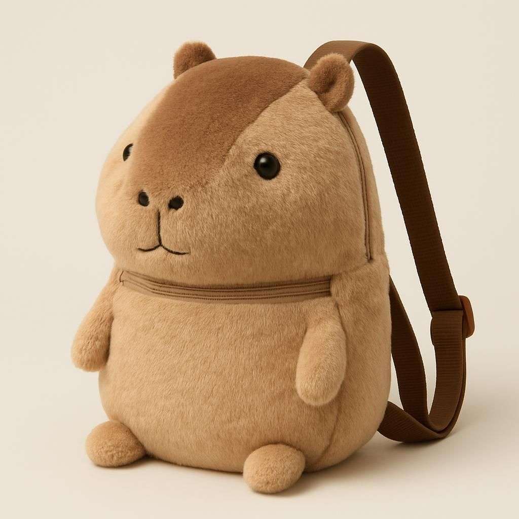 Plyschryggsäck Formad Som Capybara