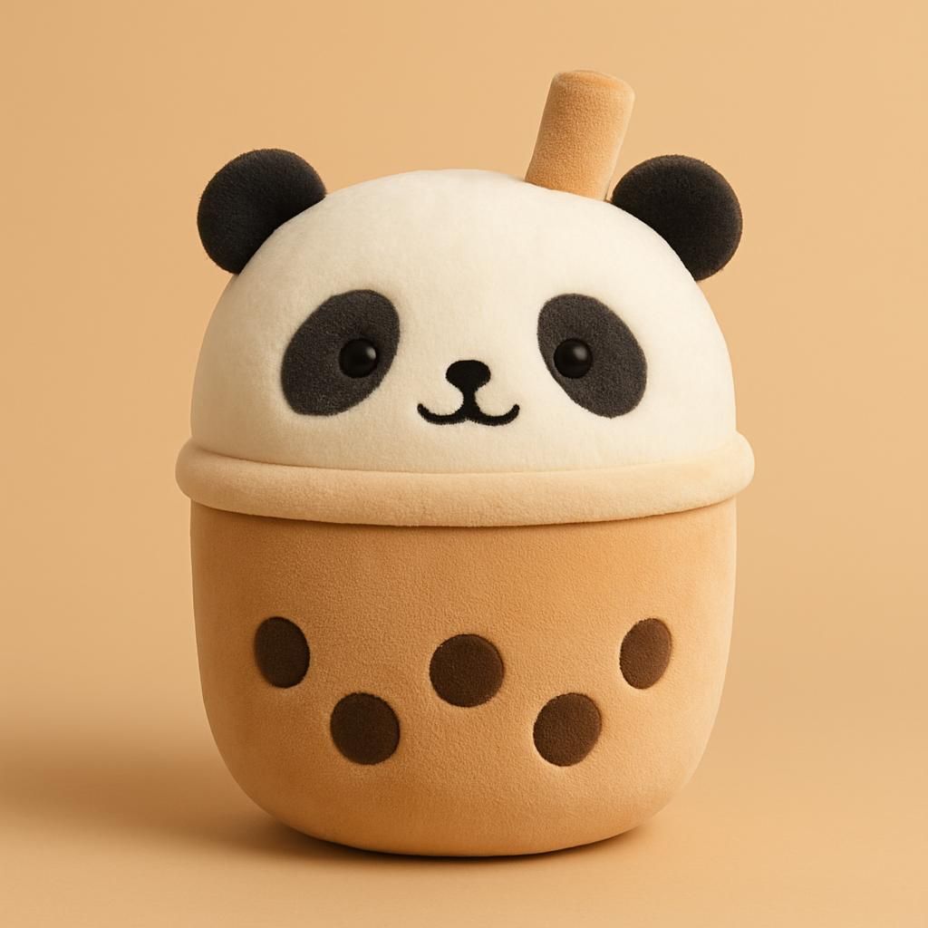 Plysch Boba Tekopp Kudde Panda