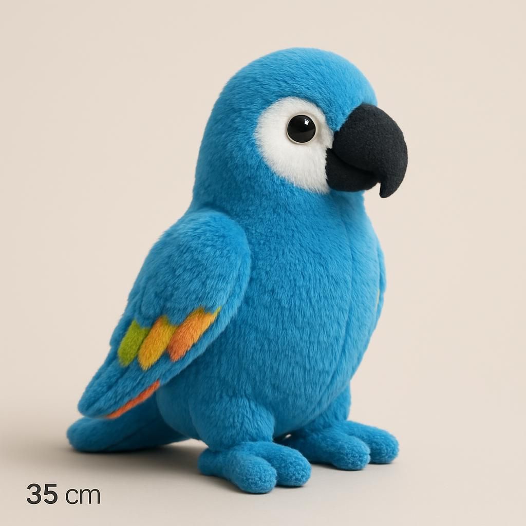 Rio Blu Jewel Plyschpapegoja 35cm