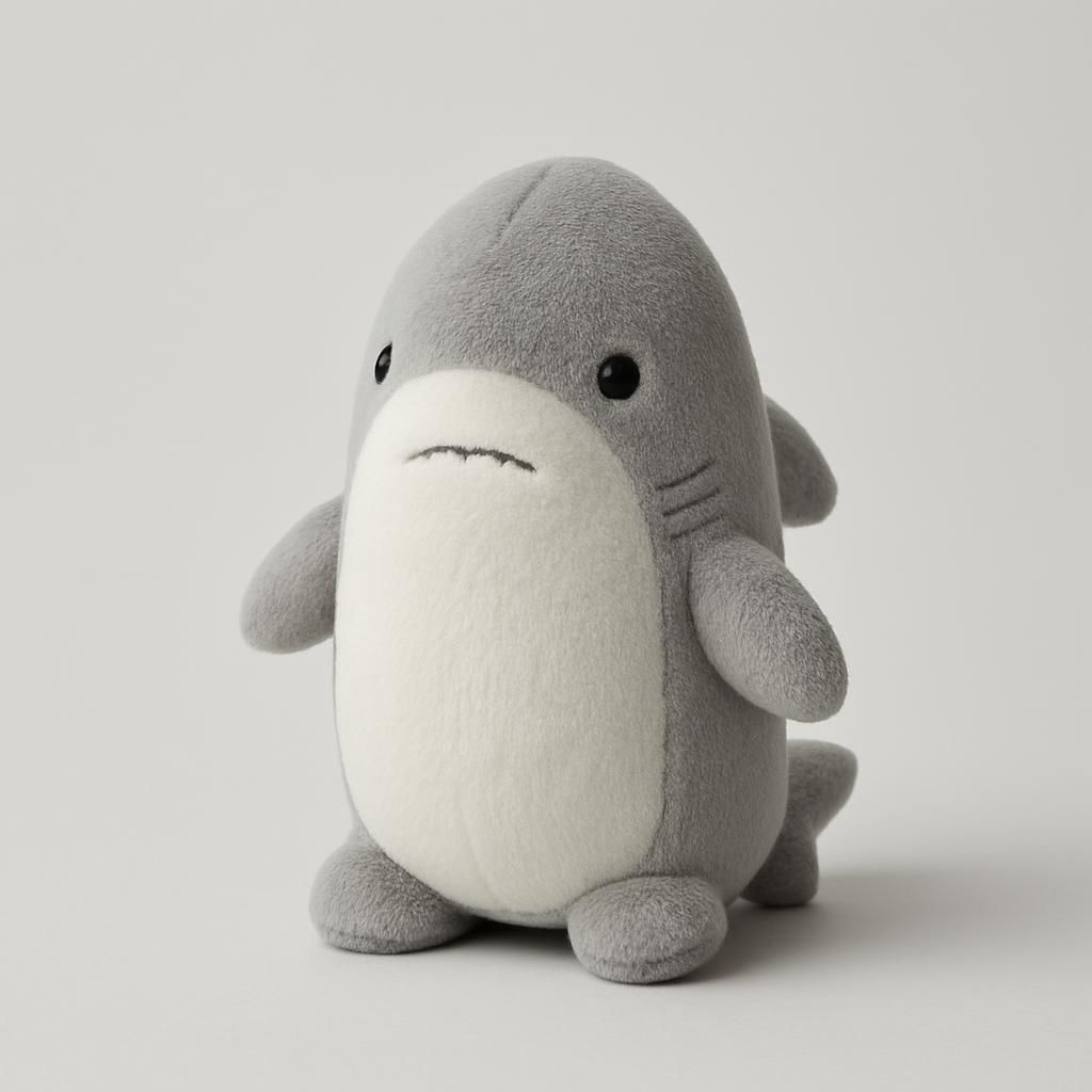 Squishmallow Mjukdjur Haj Grå 20cm