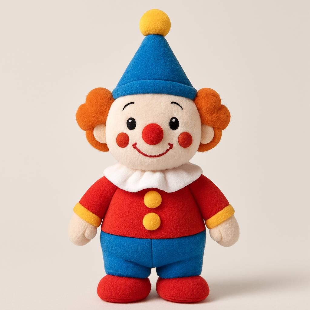 Söt Digital Cirkus Plysch Clown