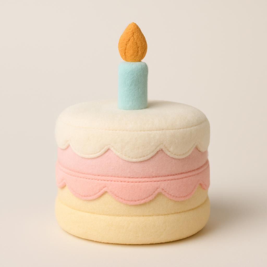 Amuseable Birthday Cake Plyschdekoration