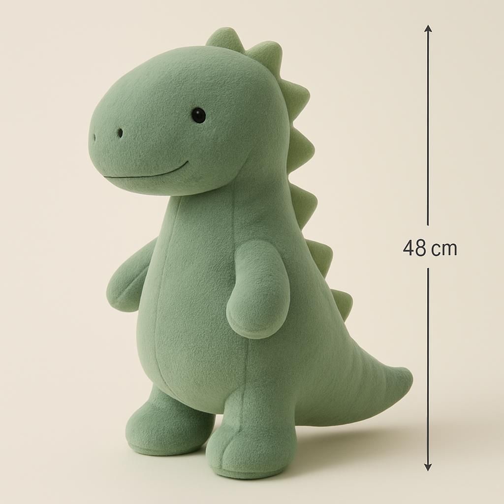 48cm Grön Dinosaurie Peppa Plyschleksak
