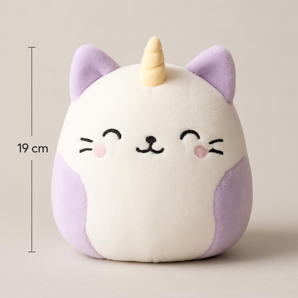 Squishmallows Nicole Enhörningskatt 19cm