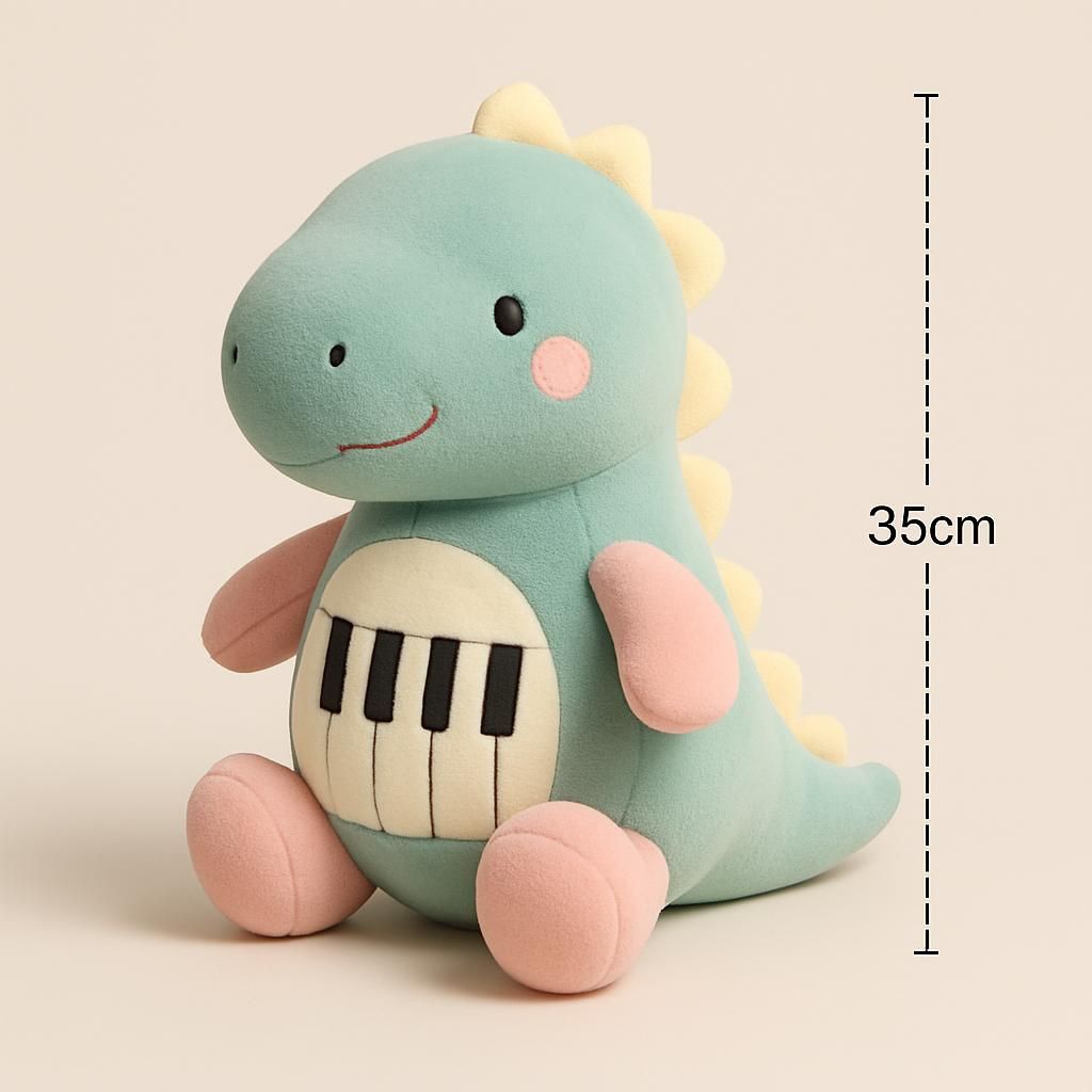Pianosaurus Plyschleksak Docka 35cm