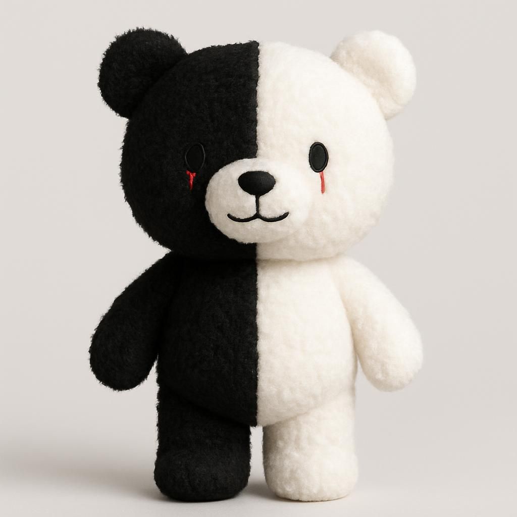 Monokuma Plyschdocka Cosplay Stoppdjur Leksak