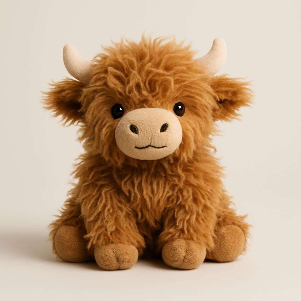 Highland Ko Brunt Gosedjur Leksak