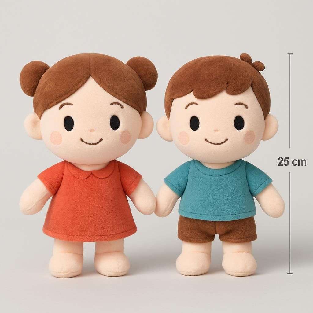 2st Set 10" Cuphead Plyschdockor