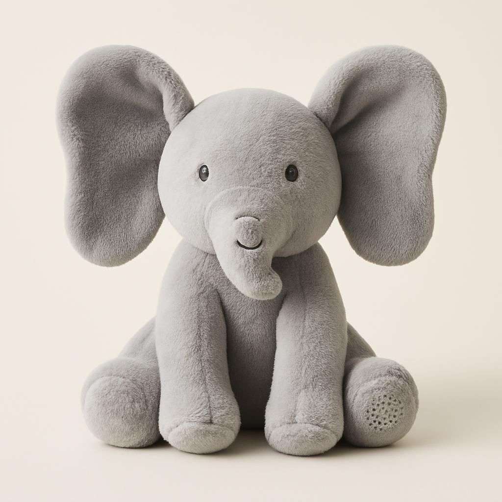 Elektrisk Sjungande Elefant Plyschleksak