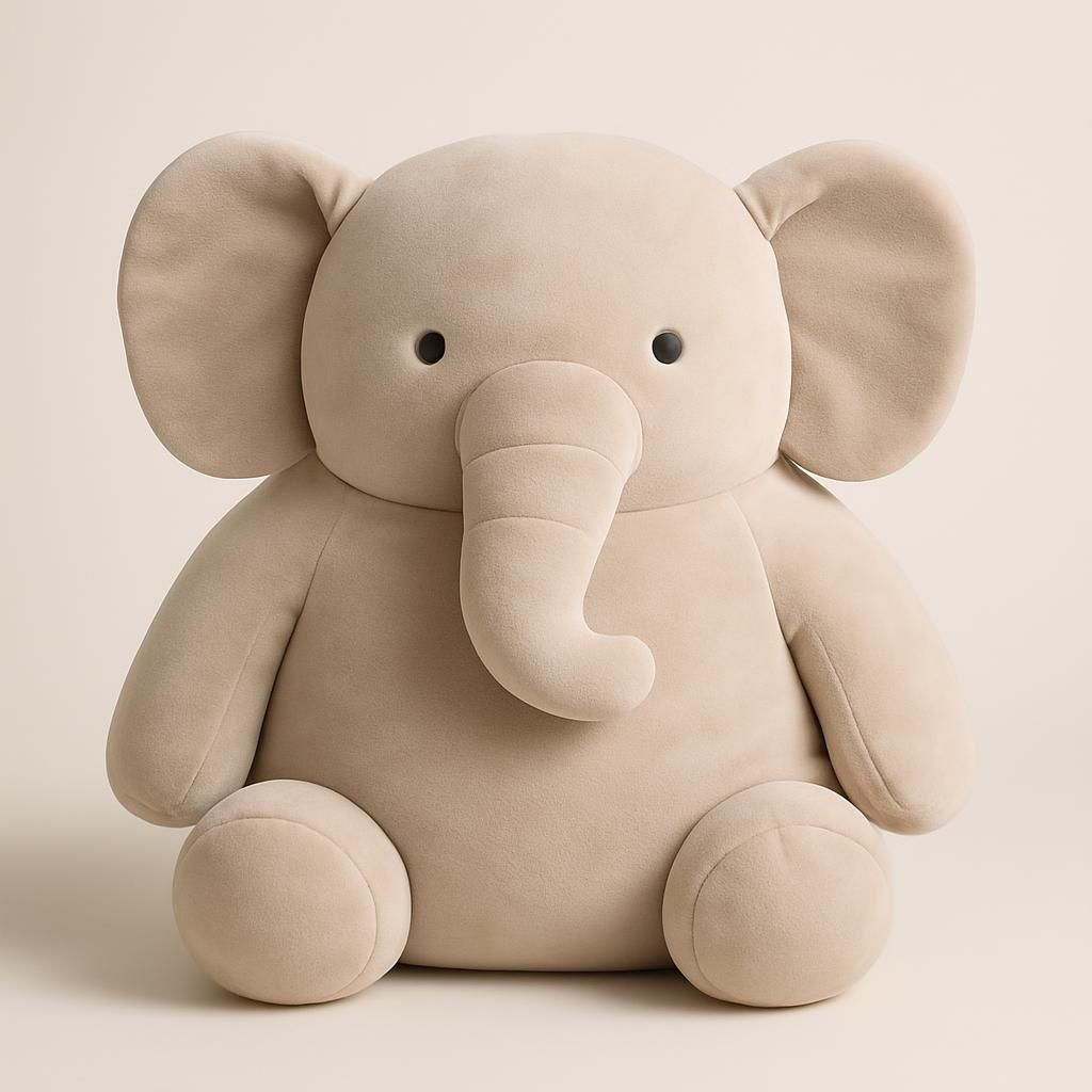 Stor Plysch Elefant Jumbo Kudde