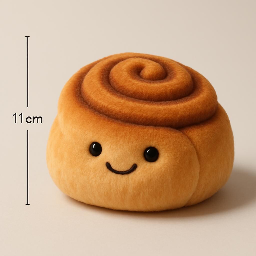 11 cm Kanelbulle Tårta Plyschleksak