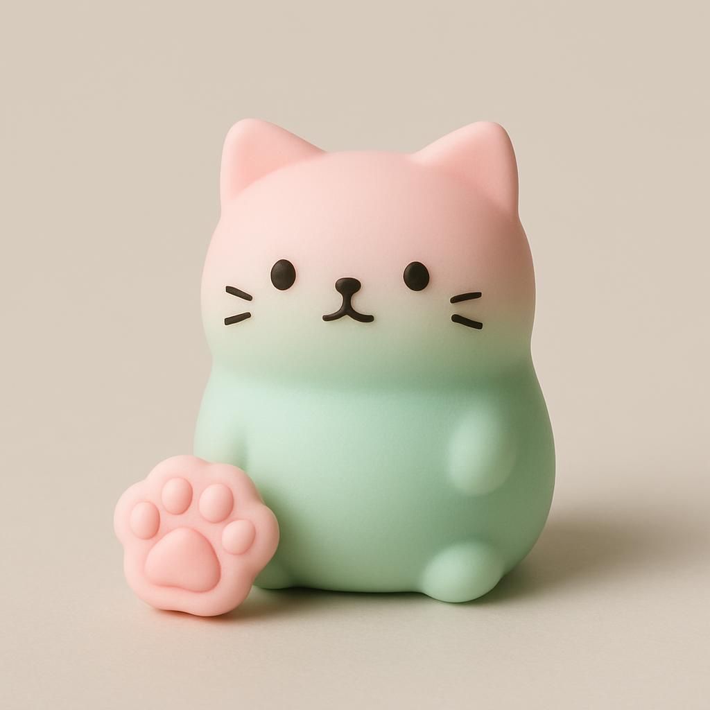 Taba Squishy Katt med Tassleksak