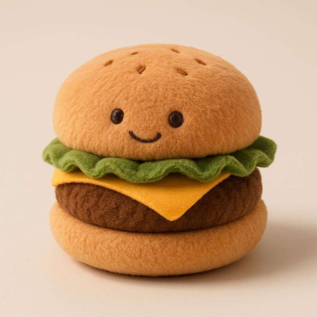 Jellycat Amuseables Plysch Hamburger 15cm