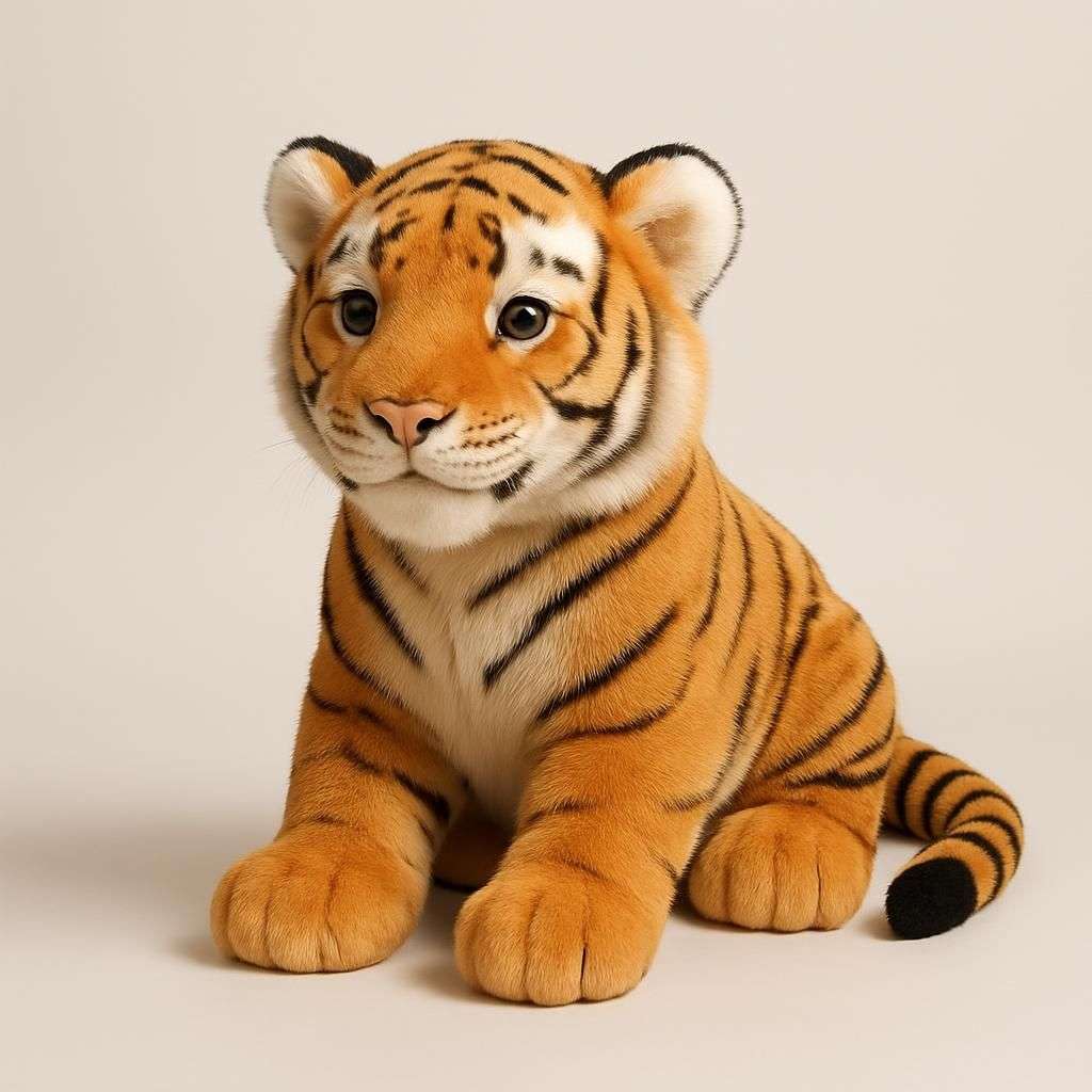 Realistisk Tiger Plyschdjur För Barn