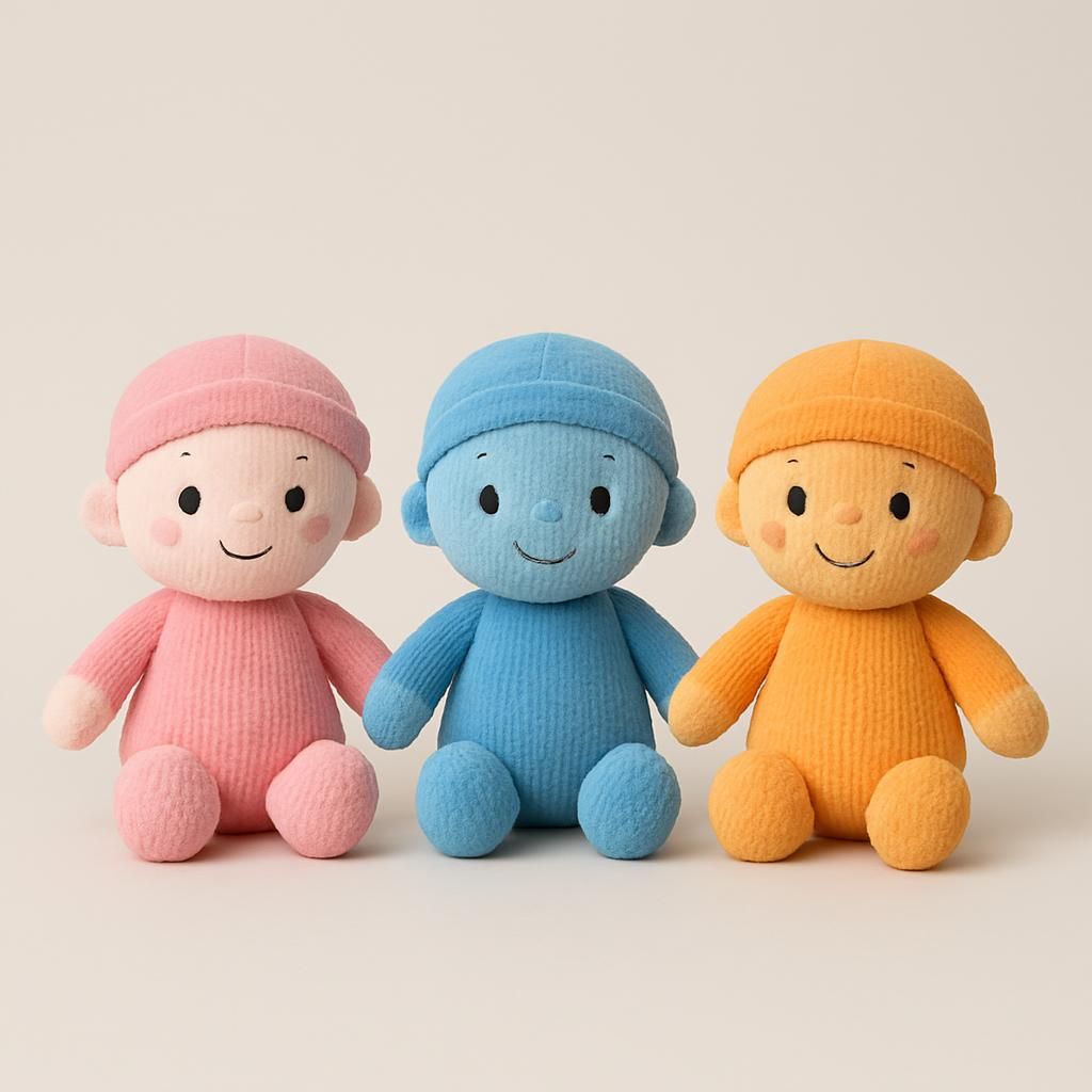 3 st Gumball söt plyschdocka