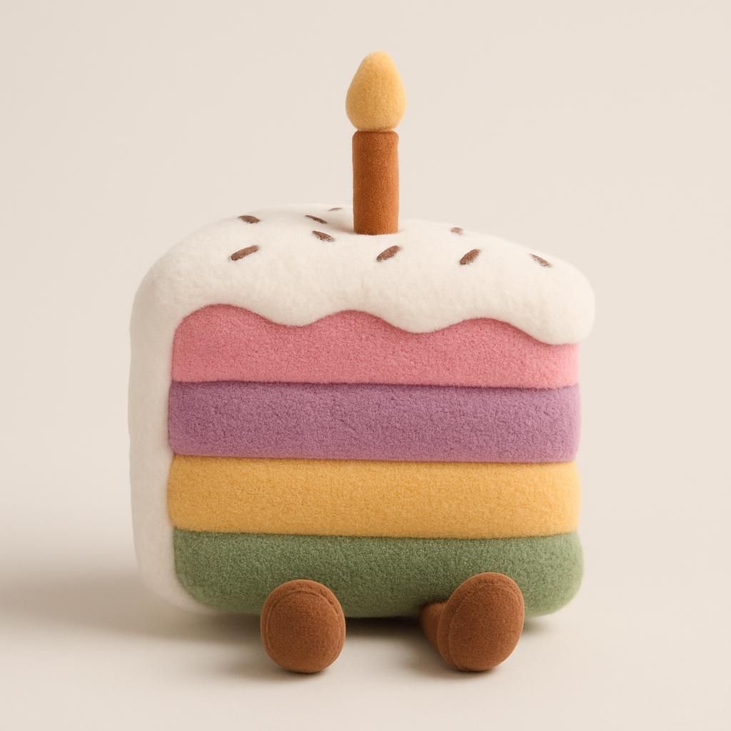 Jellycat Tårta Plyschleksak Gosedjur Gåva