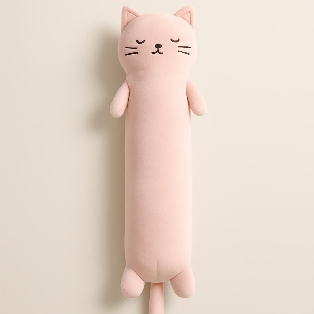 Söt katt gosedjur kroppskudde 130cm