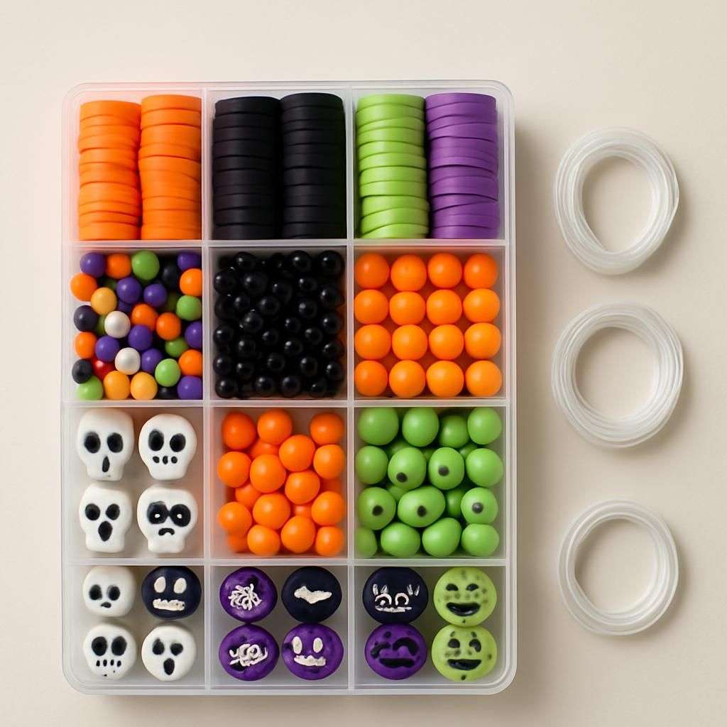 2086PCS Halloween Pärlor Smyckestillverkning Kit