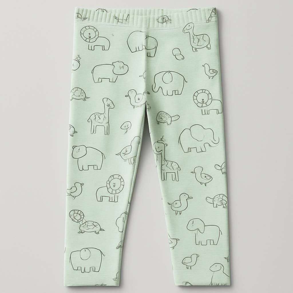 Mamma Mu & Kråkan Mint Leggings - Vit