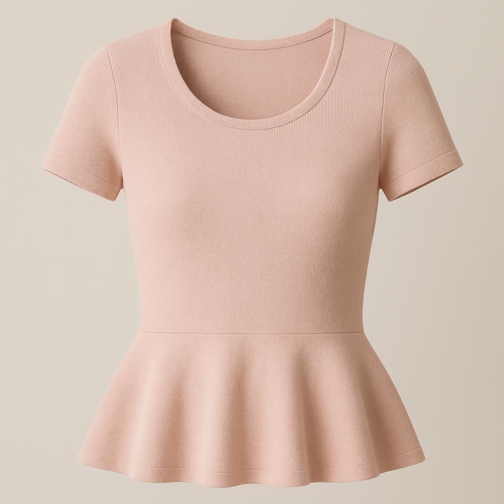 Peplum Knit Top