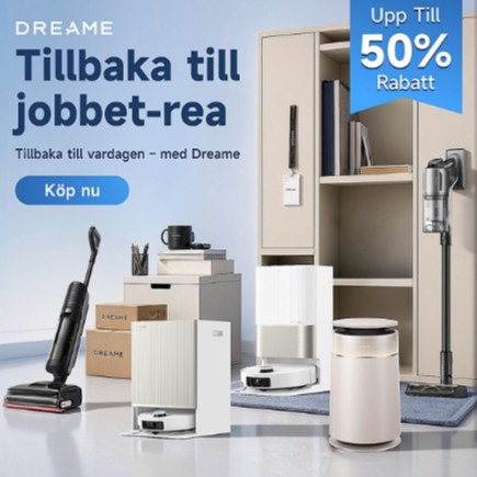 Upp till 50% rabatt i Back to Work-rean hos Dreame