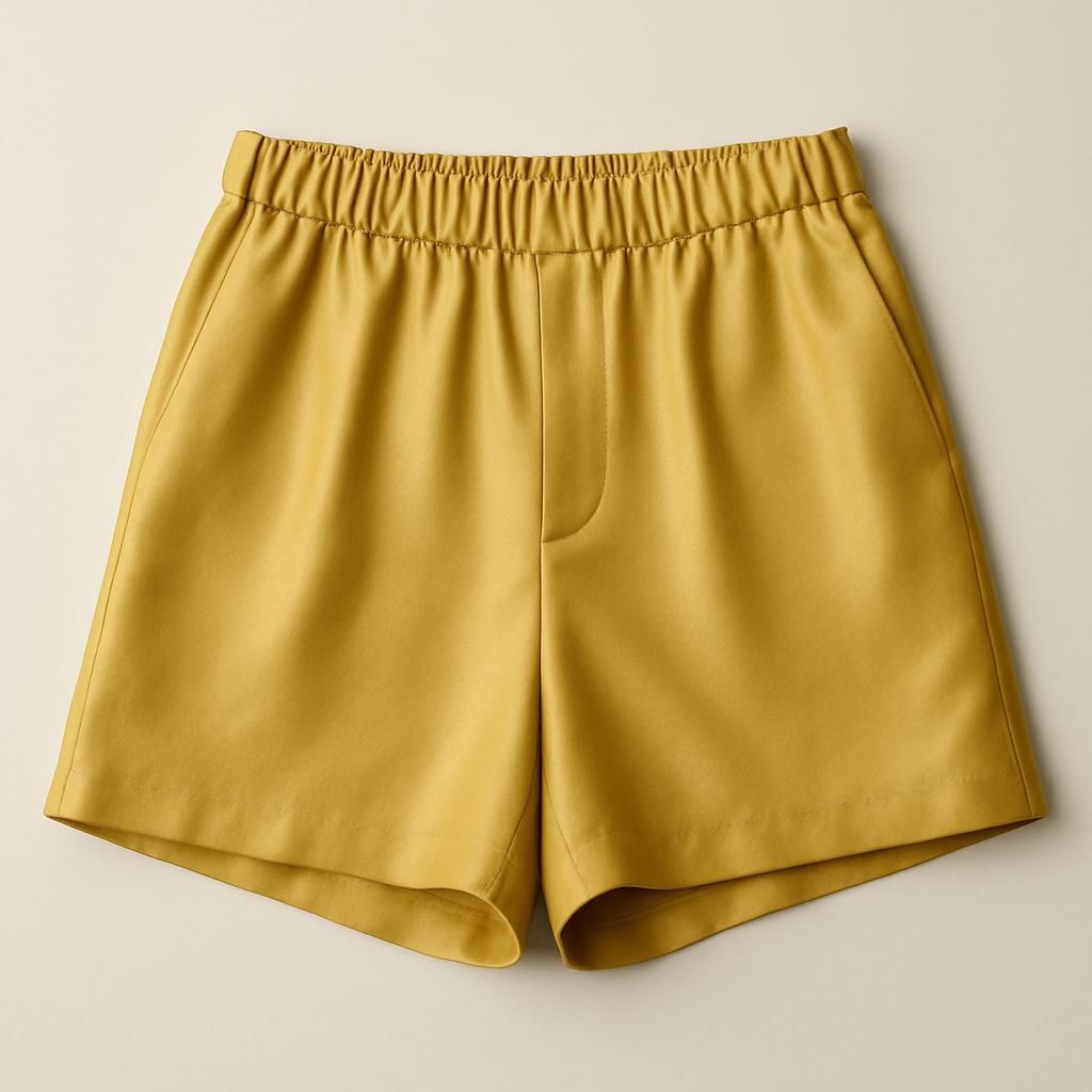 Eleganta Lemoncurry Premiumshorts i Silkesblandning