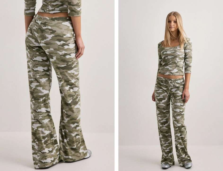 Nelly Camo Byxor för bara 8 kr