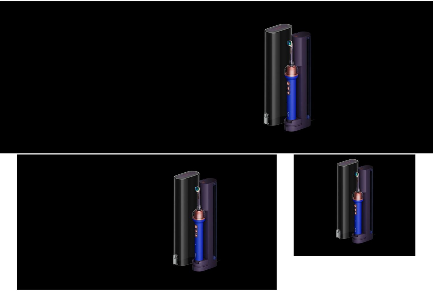 Dyson CameraJet elektrisk tandborste, keramisk ultrablå