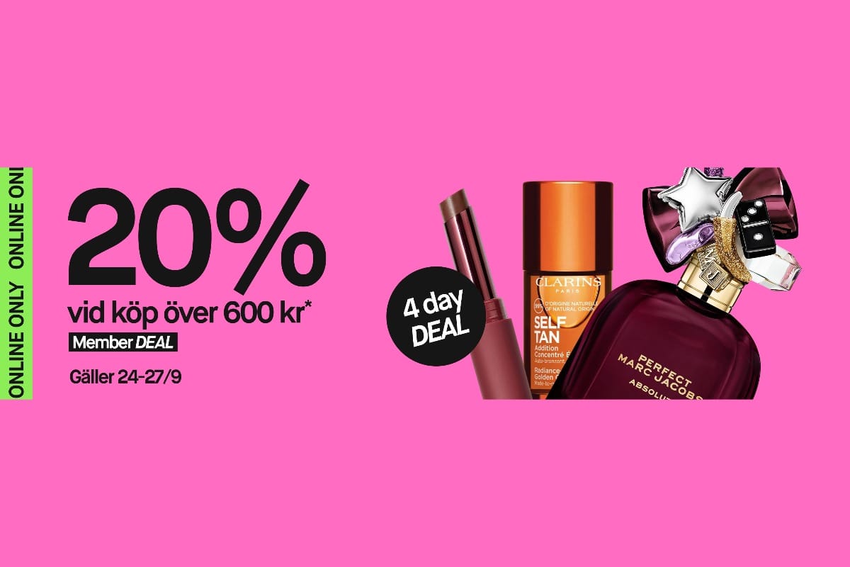 Få 20% rabatt när du handlar för minst 600 kr hos KICKS