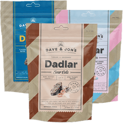 Skicka Dave och Jons dadlar via Mobila Presentkort för 30 kr