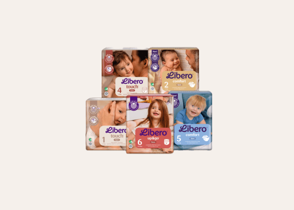 30 kr rabatt vid köp av 1 paket valfria blöjor från Libero
