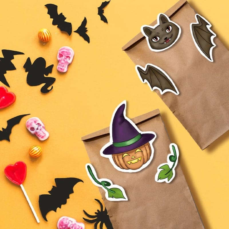 Gratis halloweenpyssel och målarbilder att skriva ut hos inkClub
