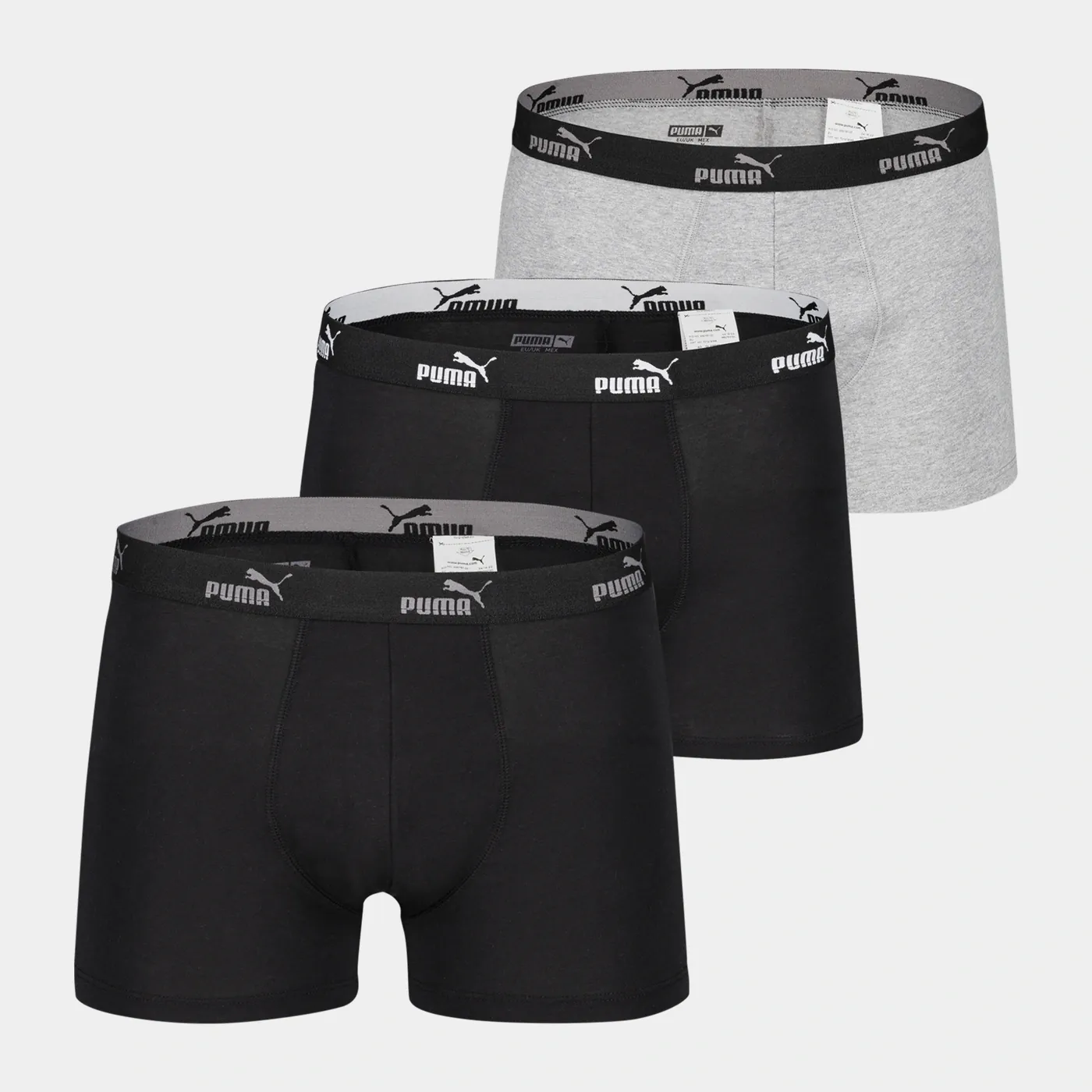 Puma Promo Solid Boxer 3PK, boxershorts - Svart - Kalsonger | XXL
