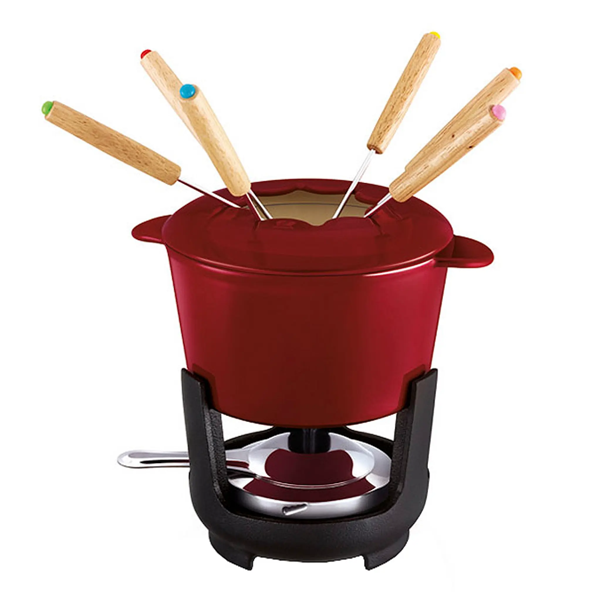 Adventsklipp - Beka Fondueset Gjutjärn 1,1 L Röd - Cervera