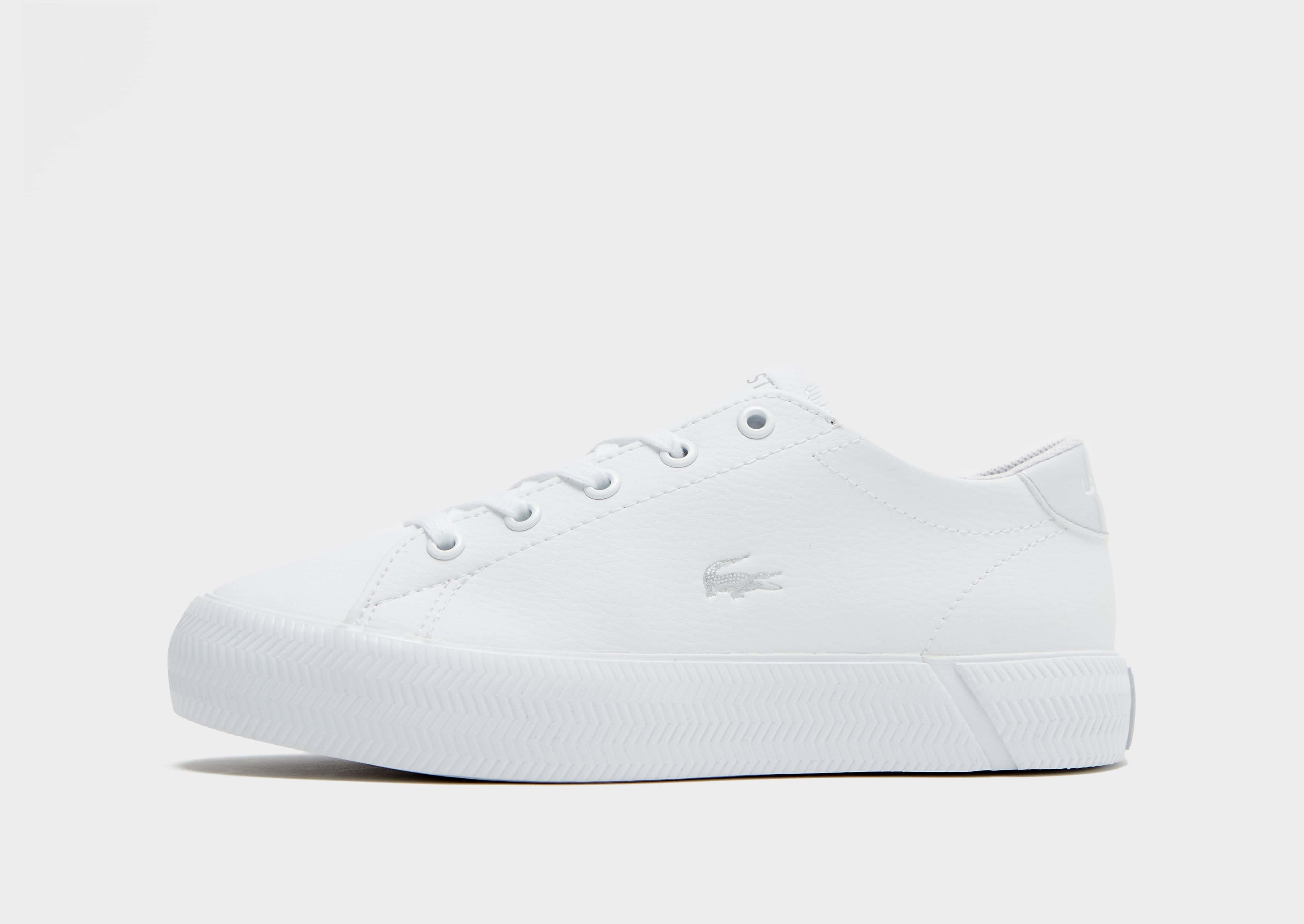 White Lacoste Gripshot för barn