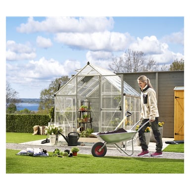 Harmony Växthus med Galvaniserad Stålsockel