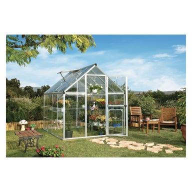 Harmony Växthus med Galvaniserad Stålsockel