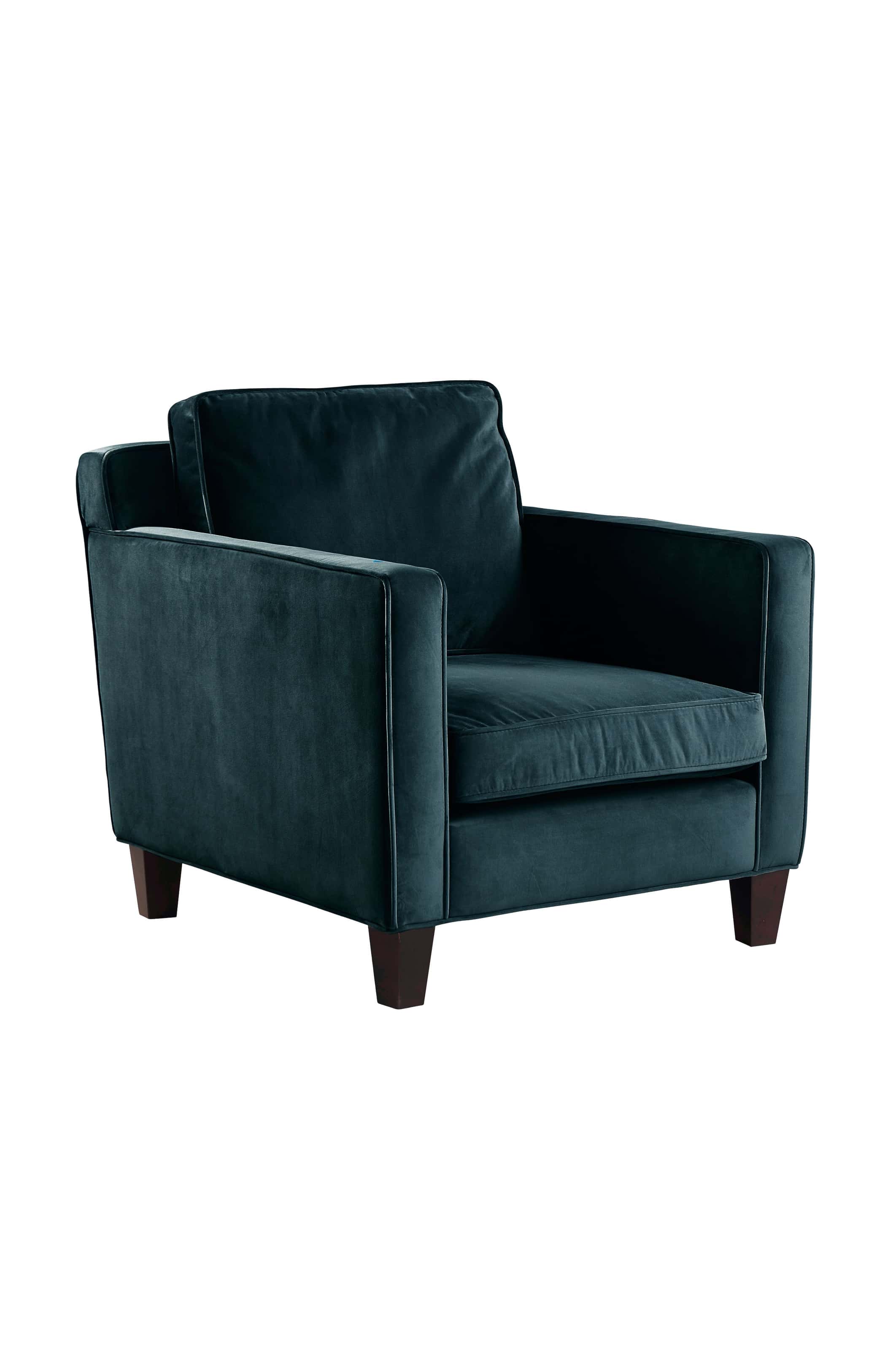 Elegant fåtölj i Grön Sammet - Montana