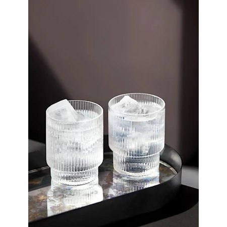 Ripple glas set om 4 st eleganta vattenglas